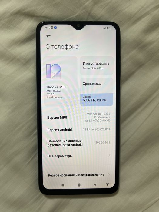 Redmi not 8 pro holati zor xotira 128