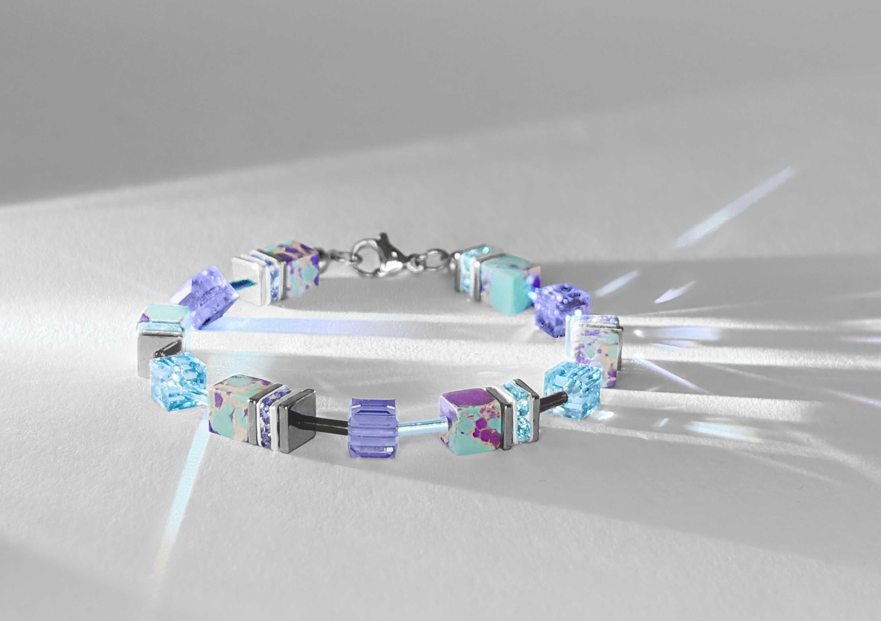 гривни от мъниста куб котешко око кристави сваровски swarovski - опции