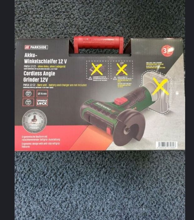 Polizor unghiular parkside 12v fara cablu