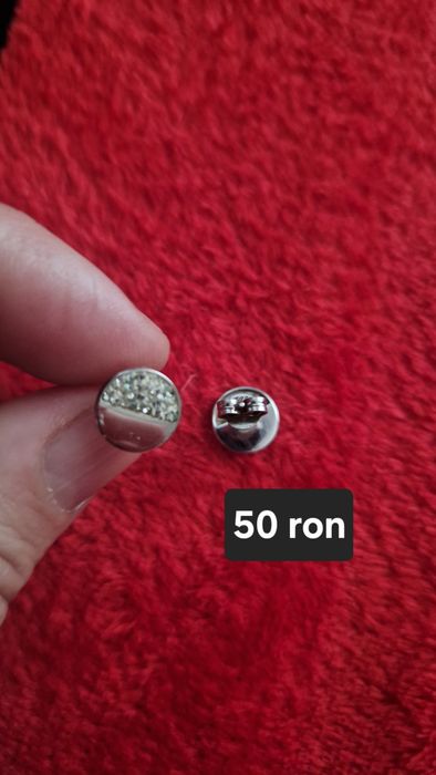 Cercei de argint 925 și cercei de argint suflati cu aur