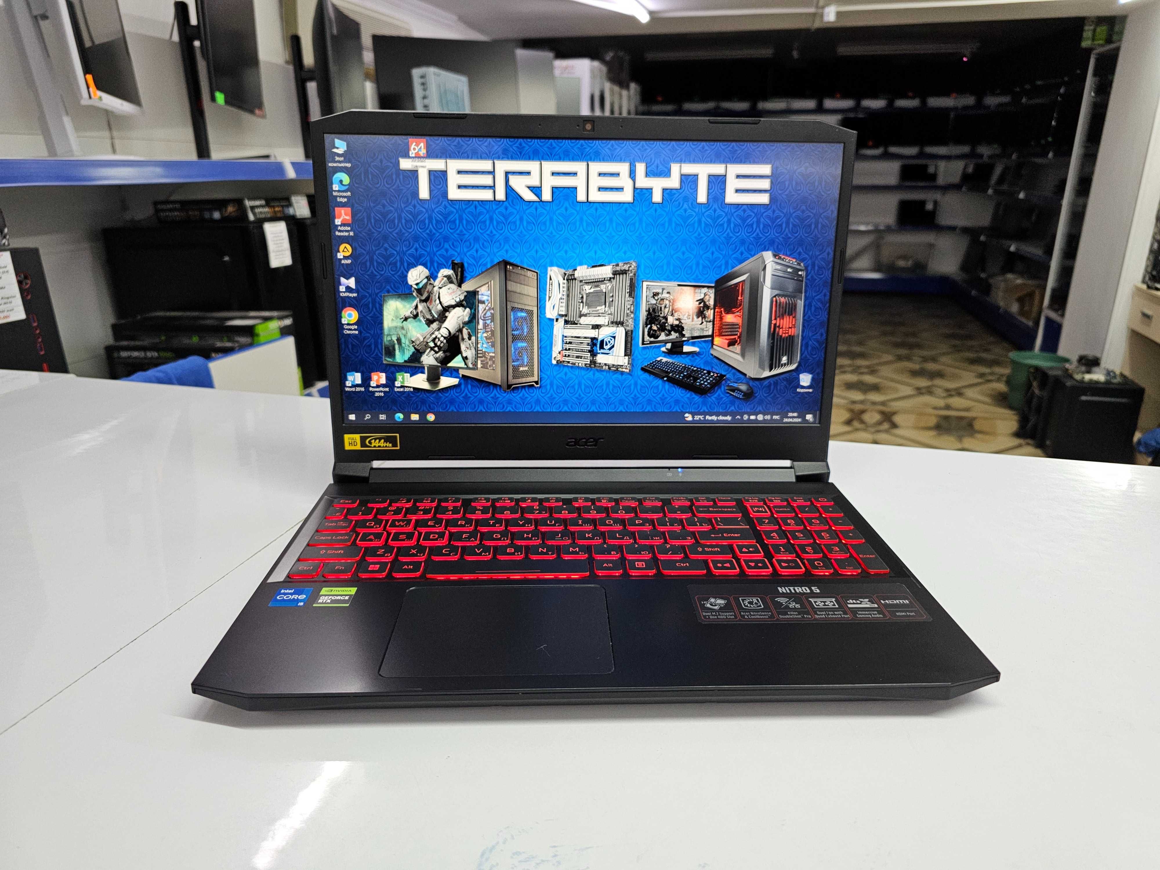 Ноутбук Acer Nitro(15.6")Core i5 11gen+SSD512Gb+RTX3050\"TERABYTE"