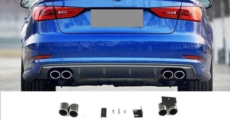 Ornamente Evacuare AUDI A3 (2012-2017) S3 Quad Design
