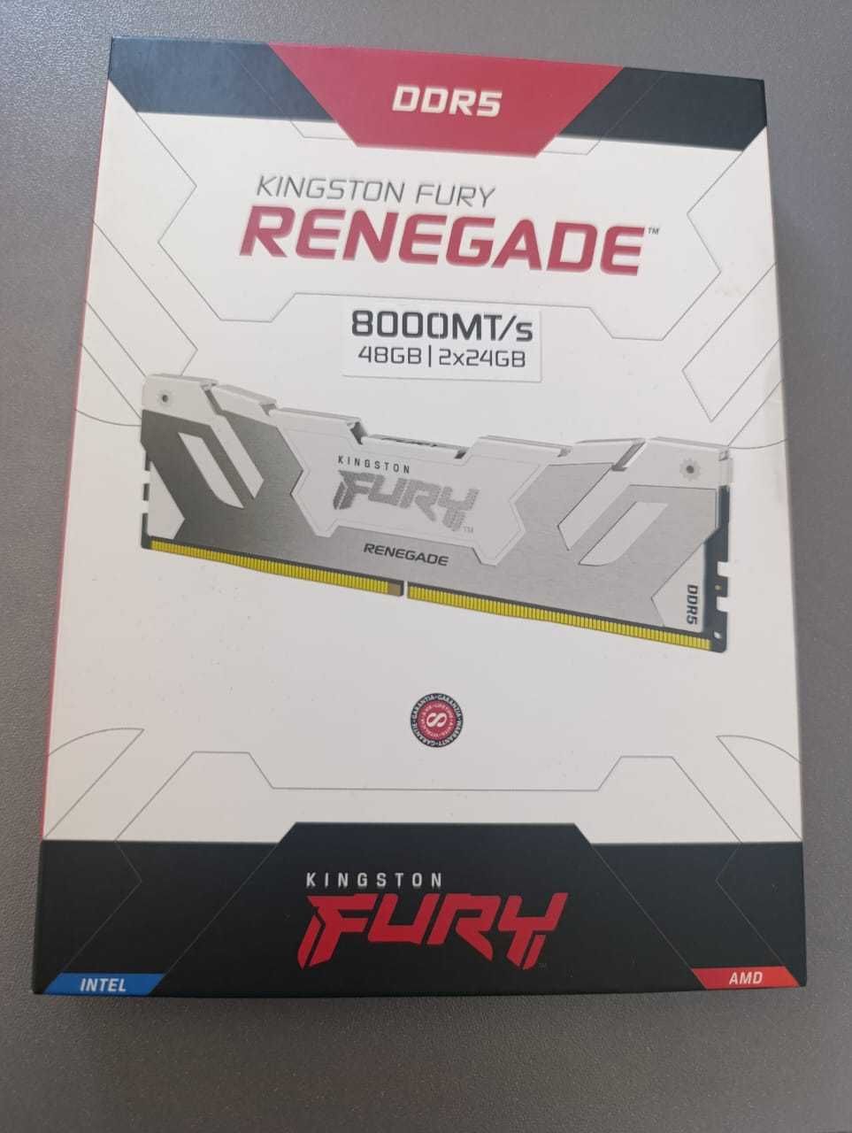 Продаю память Kingston FURY Renegade DDR5 48GB (2x24GB) 8000 МТ/с