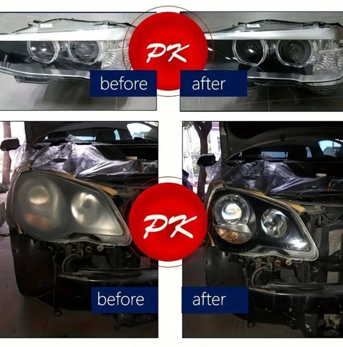 Комплект за химическо полиране на автомобилни фарове