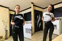 Дамски екипи с дълъг/къс клин Nike и Adidas с черна и бяла тениска