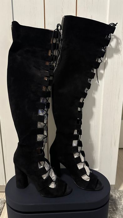 Cizme - sandale Musette negre mărimea 36