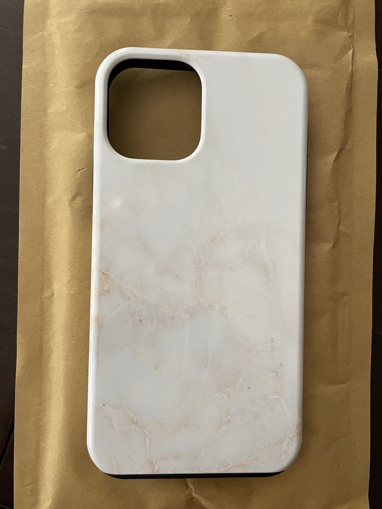 Кейс за iPhone 12 с мраморен ефект