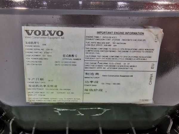 Motor complet  Volvo D9BAAE3 A25 A30  - Piese de motor Volvo