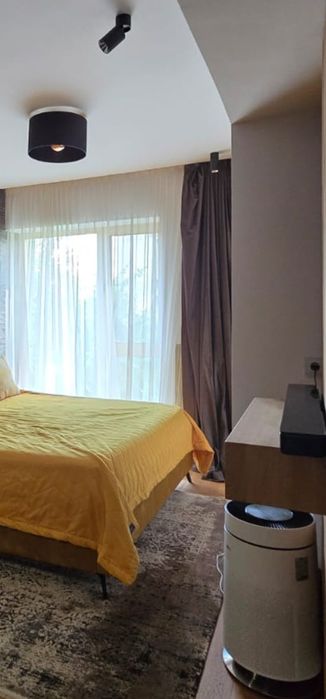 Set 2 draperii cu dublură blackout – gri antracit, 288 cm înălțime