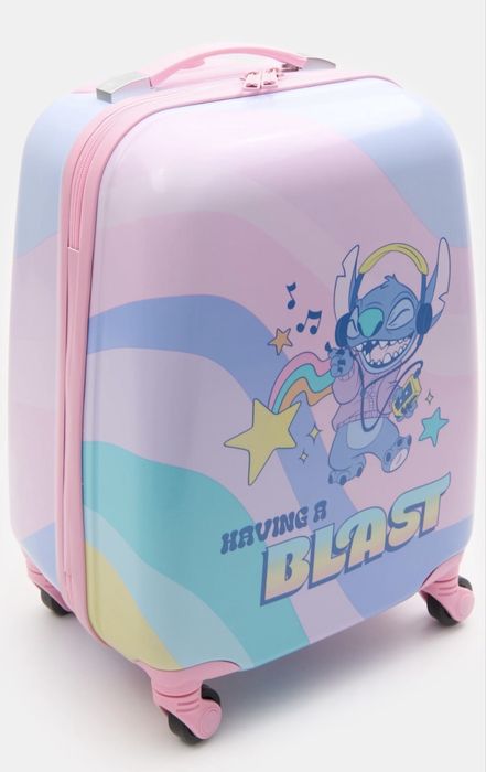 Нов Детски куфар с колелца Stitch и комплект органайзери Стич