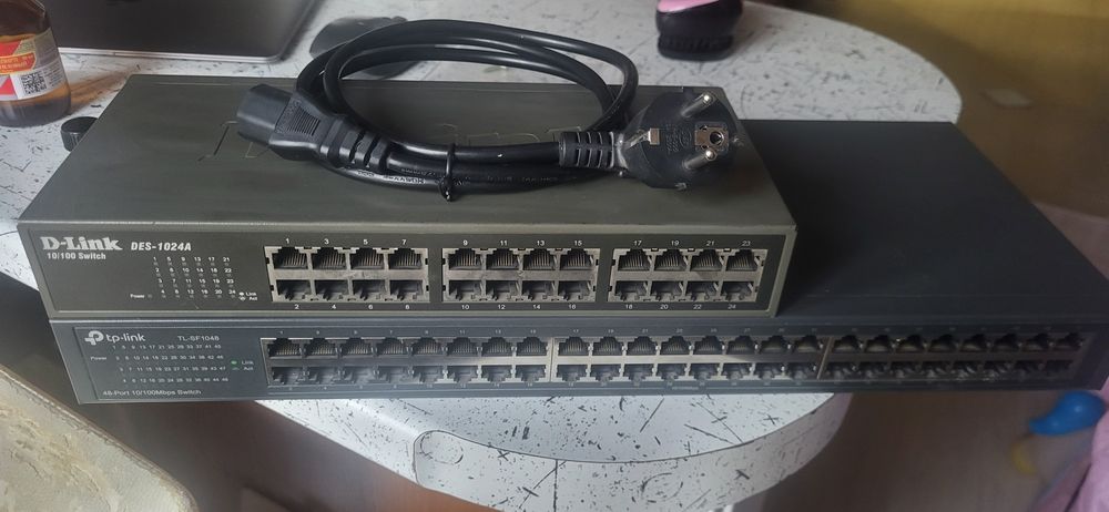 D-link, Tp-link 24-48 портовый свитч, хаб.
