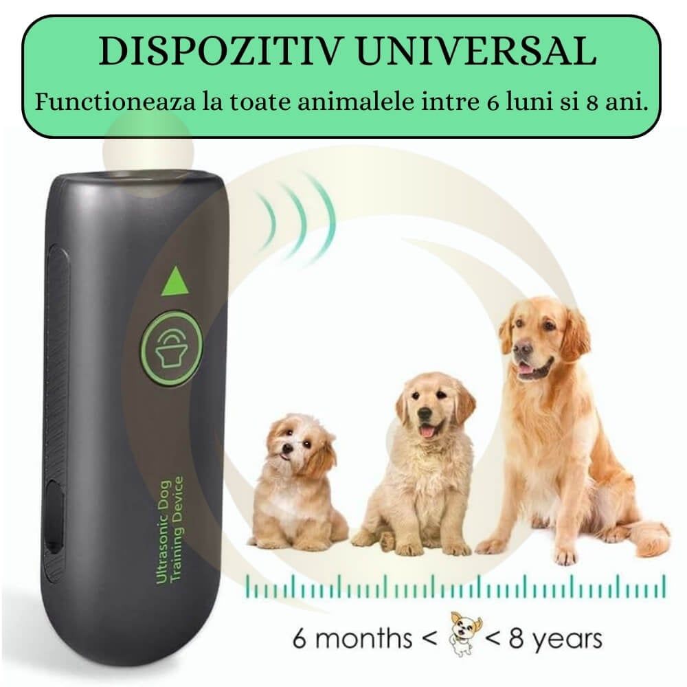 Aparat AntiCaini cu Ultrasunete pentru Control Comportament Canin