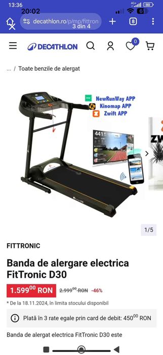 Banda alergare FitrTeonic d30