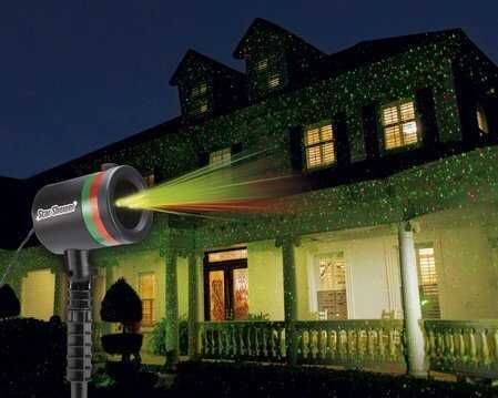 Коледен лазерен прожектор Star Shower фасадна украса