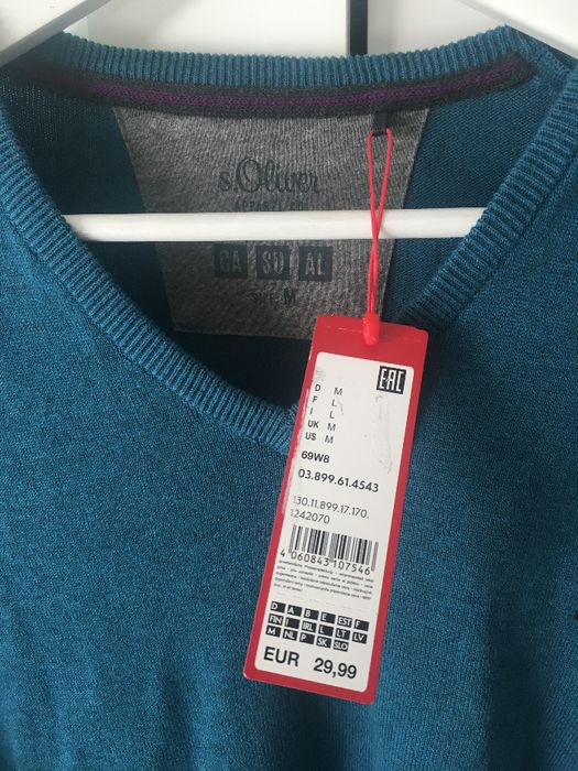 Стилна синя блуза s.Oliver - нова (60лв. оригинална цена!)