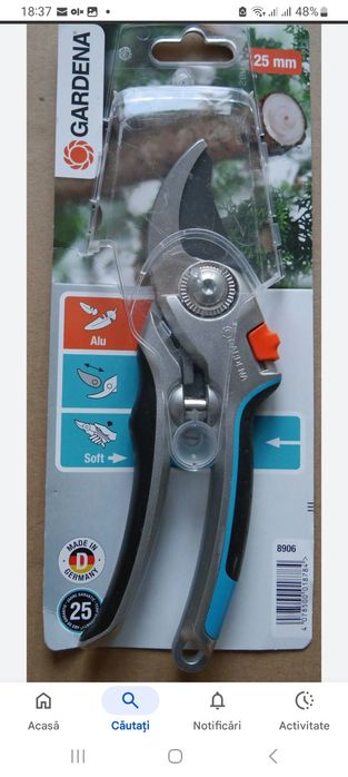 Foarfecă fiskars și Gardena