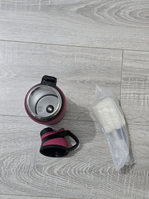 Sticlă sport Fjbottle inox 800ml tip termos,capac magnetic,vișiniu-mov