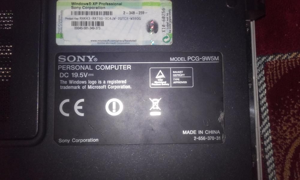 Vand LAPTOP SONY VAIO mod. PCG-9W5M pt, PIESE dezmenbrare