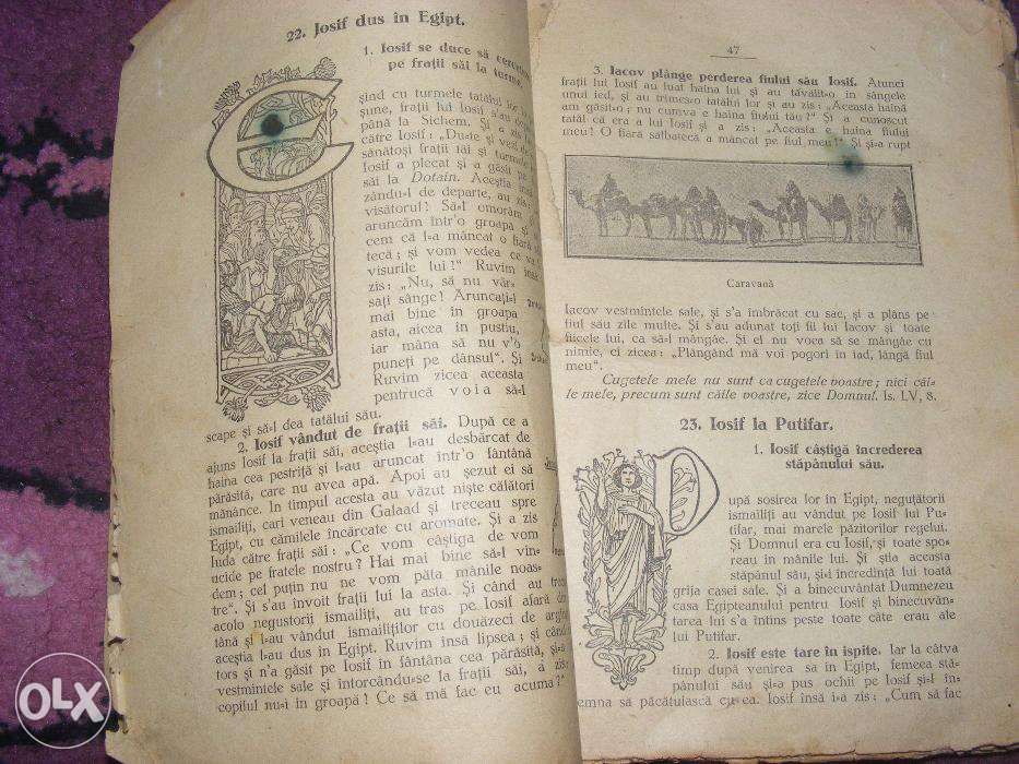 Carte veche religioasa legata,carte veche despre IOSIF