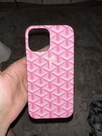 Husa telefon iphone 12 pro max Goyard roz