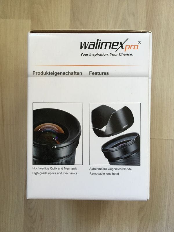 Obiectiv Walimex pro 24mm 1 / 1.4 pentru CANON EF,sigilat
