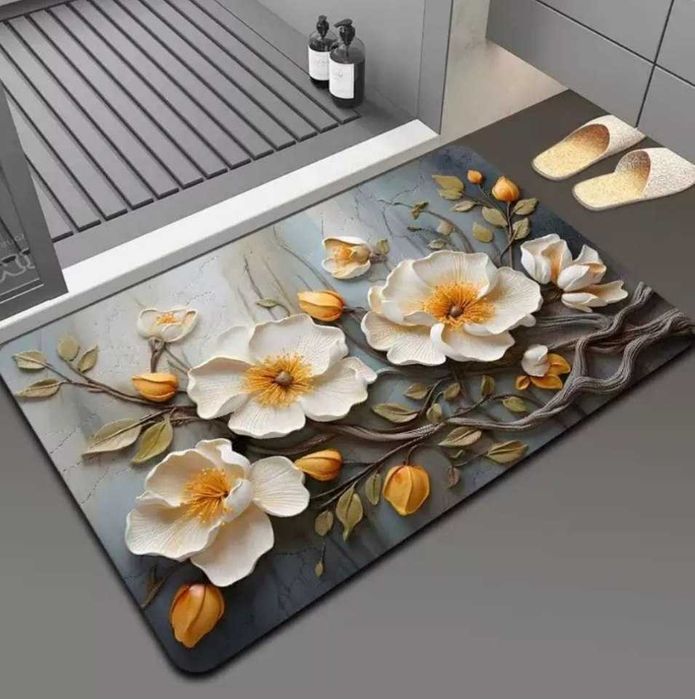 Коврик комнатный на пол безворсовый  80*120 см 60*90sm см