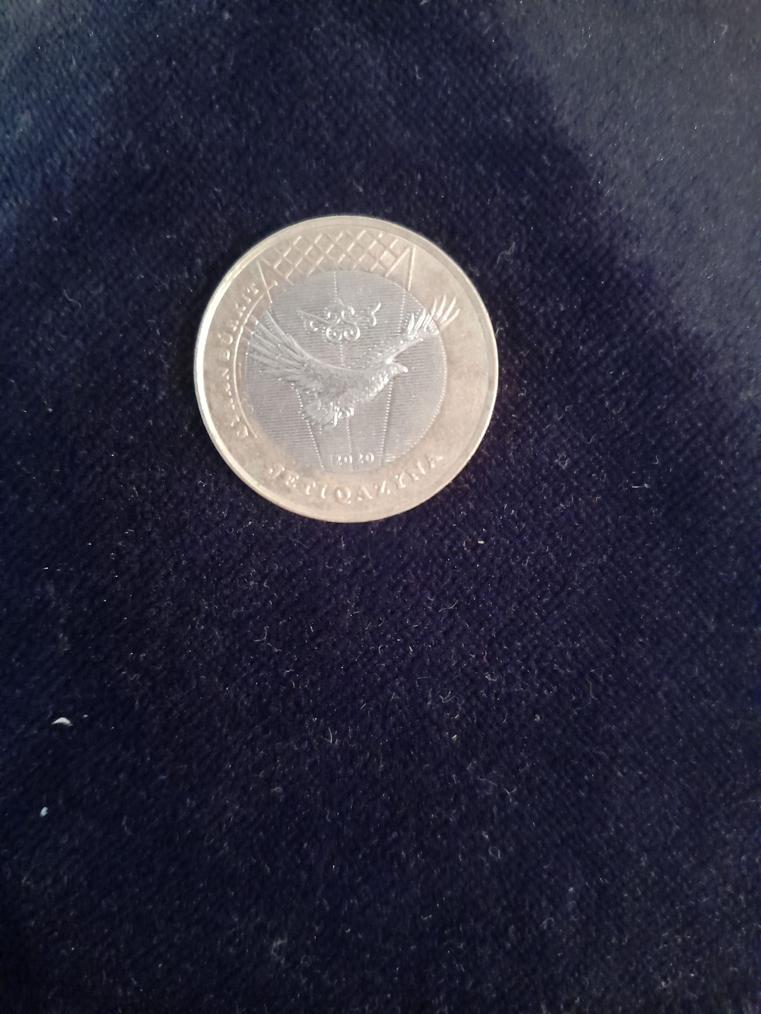 Монетка номиналом 100 тенге из коллекции "Jeti Qazyna"