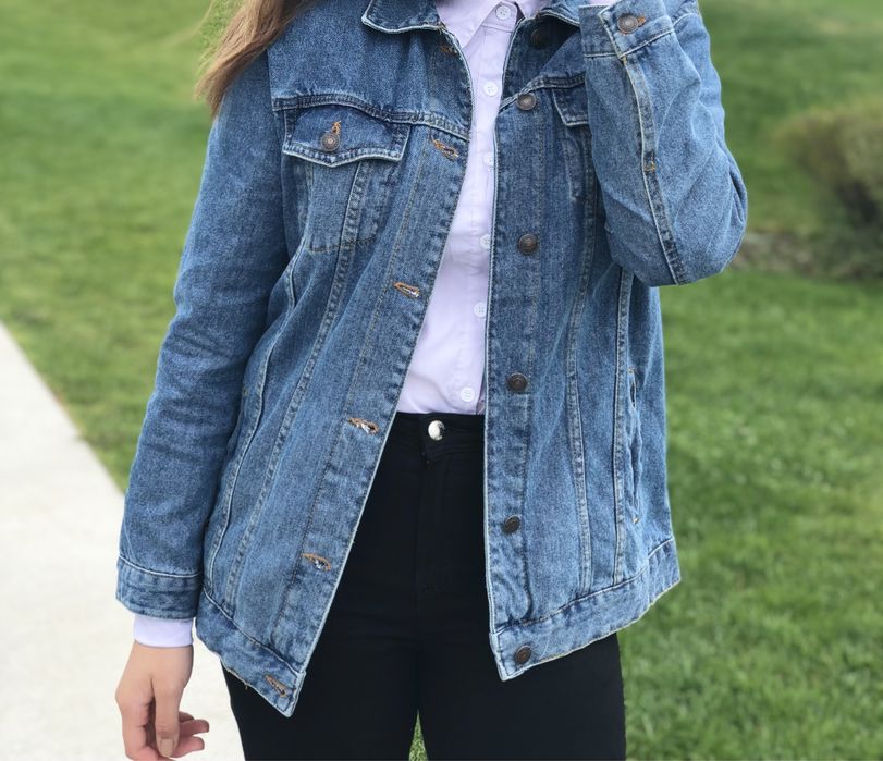 Jacheta denim pull&bear