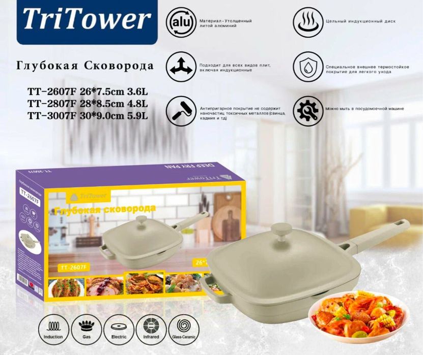 Сковородка С Антипригарным Покрытием Кухонная Посуда Для Дома