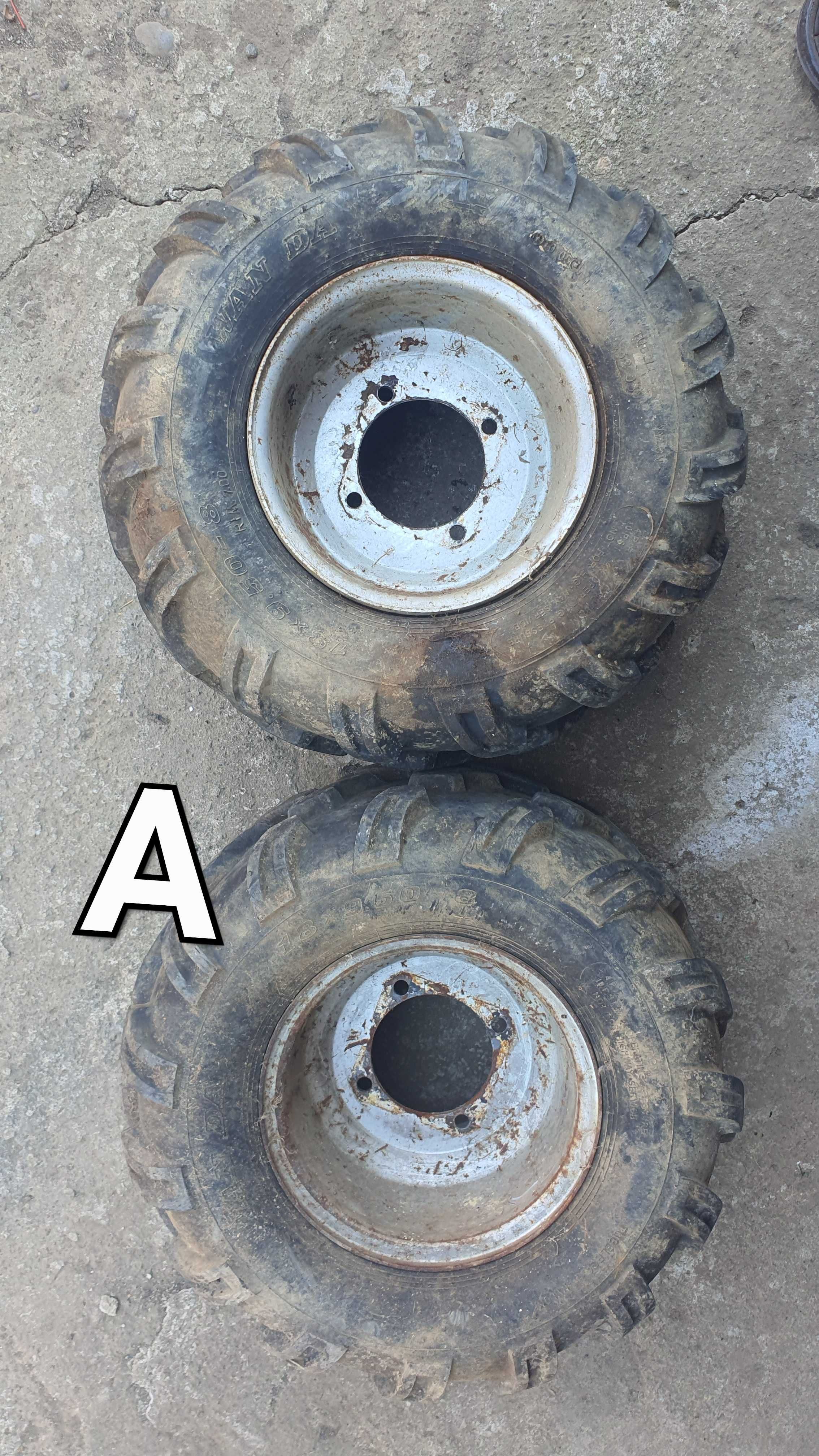 SET 2 BUC-Atv-18x9.50-8    19x7-8 Jante Anvelope Roți Cauciuc ATV-Quad