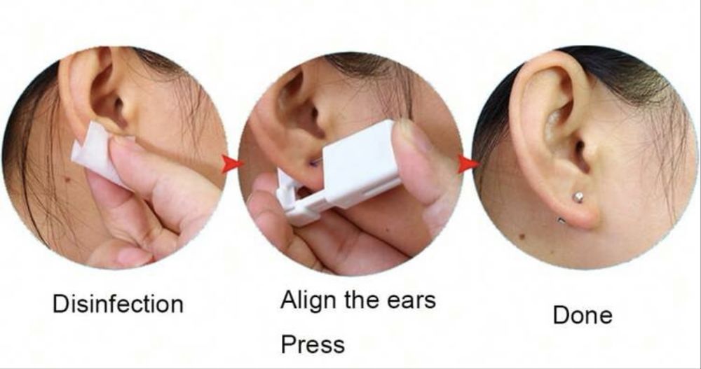 Cercei Pierce/ dispozitiv steril cu bijuterie