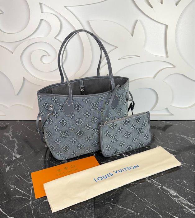 louis vuitton neverfull pm denim