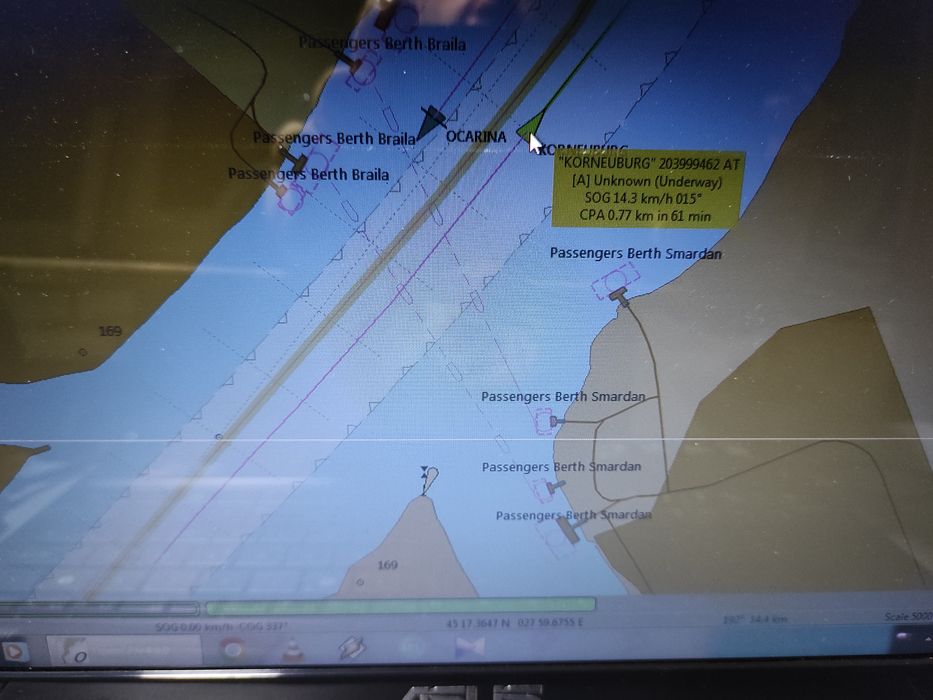 Cablu AIS pentru navigație pe Dunăre