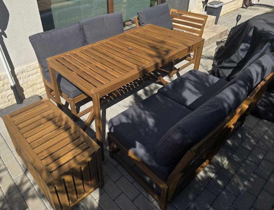 Mobilier exterior, Ikea, 5 fotolii/canapea si masa