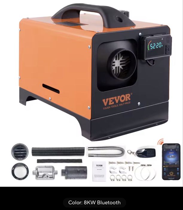 Scirocou Incalzitor terasa Vevor 8kw Bluetooth