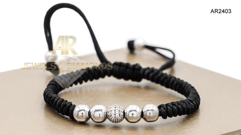 Bratara Aur Alb 14 K model nou unisex ARJEWELS(AR2403)