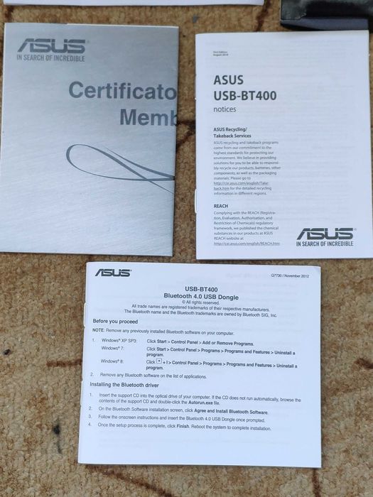 Adaptor Wireless ASUS USB-BT400 Bluetooth 4.0