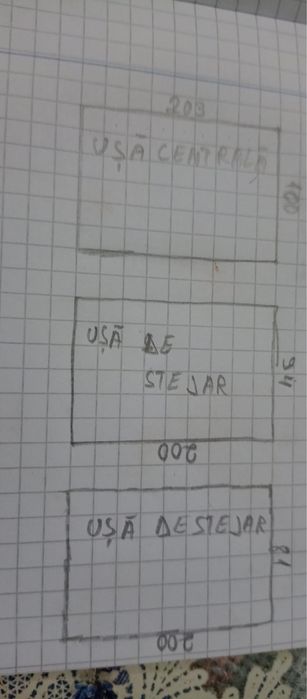 Ușă de stejar 2 buc