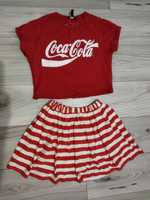 Set vara fusta tricou Coca Cola New Look fetițe vârstă  12-14 ani