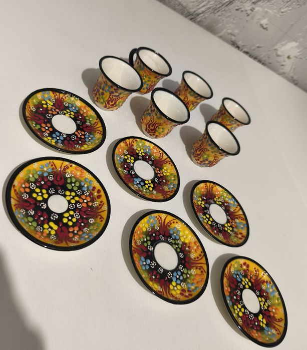 Set 6 cesti cafea handmade