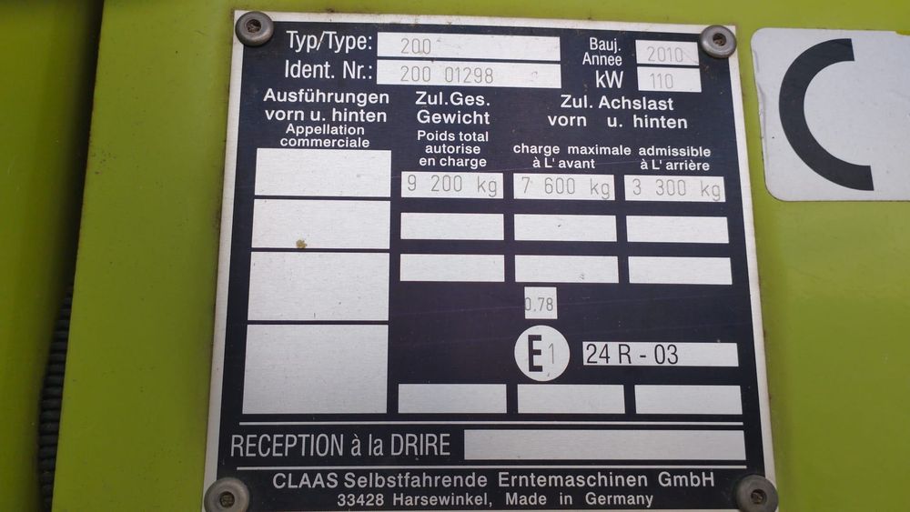 Combina claas dominator 150 hydro