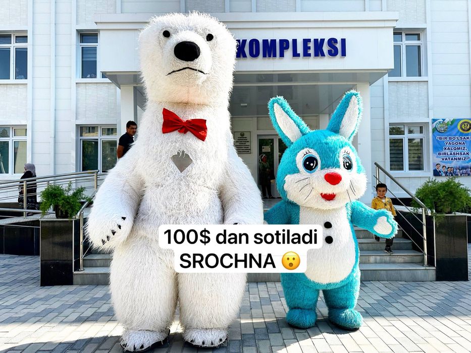 Ayiqlar va quyon sotiladi srochna 100$