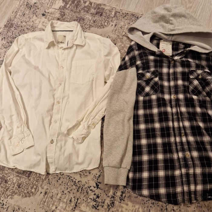 Дънки и карго панталон 158 и ризи