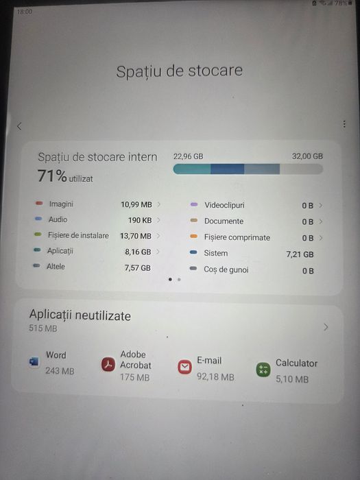 Vand tableta Samsung Galaxy  Tab A model  SM T515