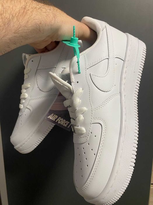 air force 1 adidasi full albi - verificare colet - toate marimile