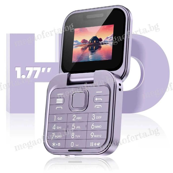 i16 PRO Мини Сгъваем Мобилен Телефон с две сим карти
