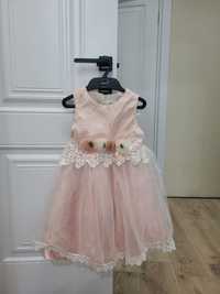 Платье бальное нежно розовое