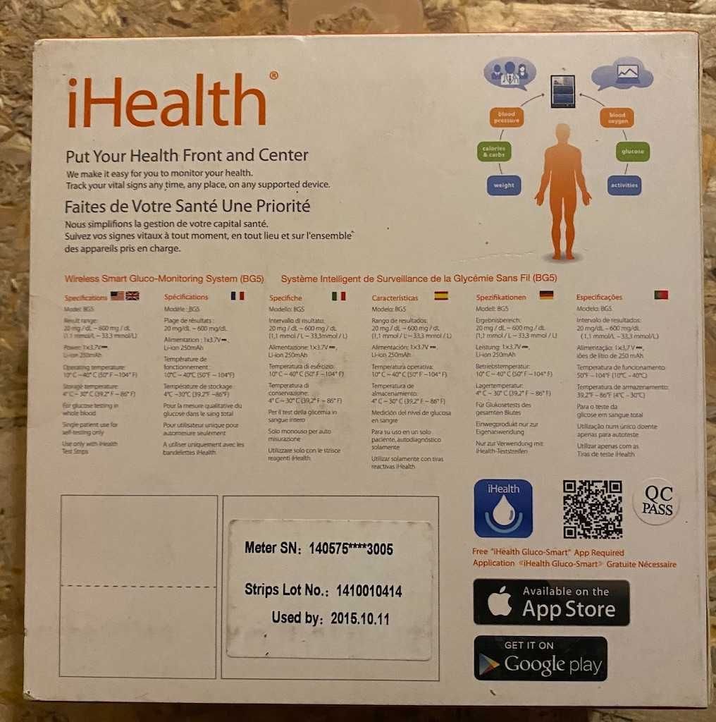 Apple iHealth - masurare glicemie pentru diabet