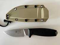 Cutit vanatoare/camping/EDC - ESEE-3, G10, teaca MOLLE bej