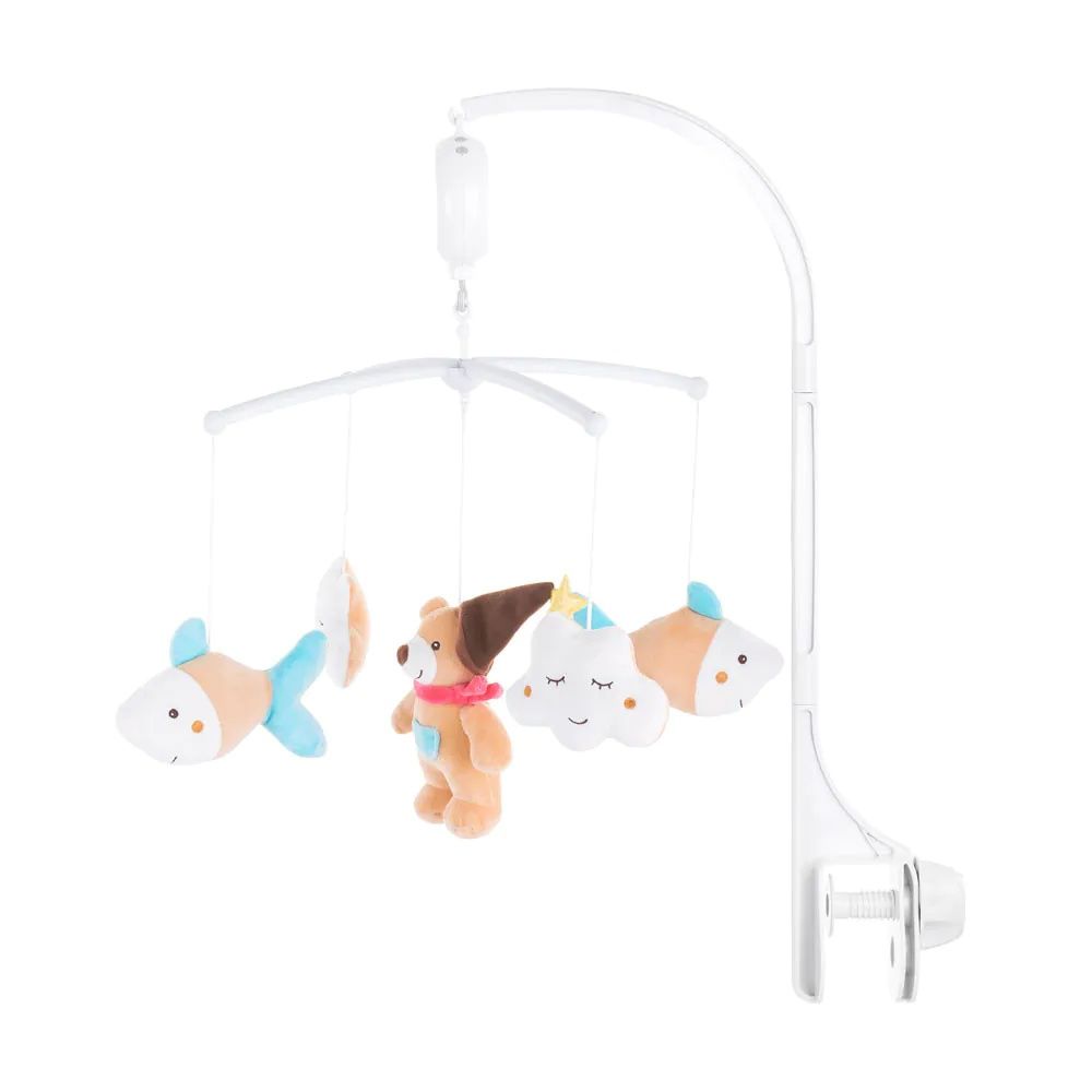 Музикална играчка въртележка за легло и кошара Chipolino